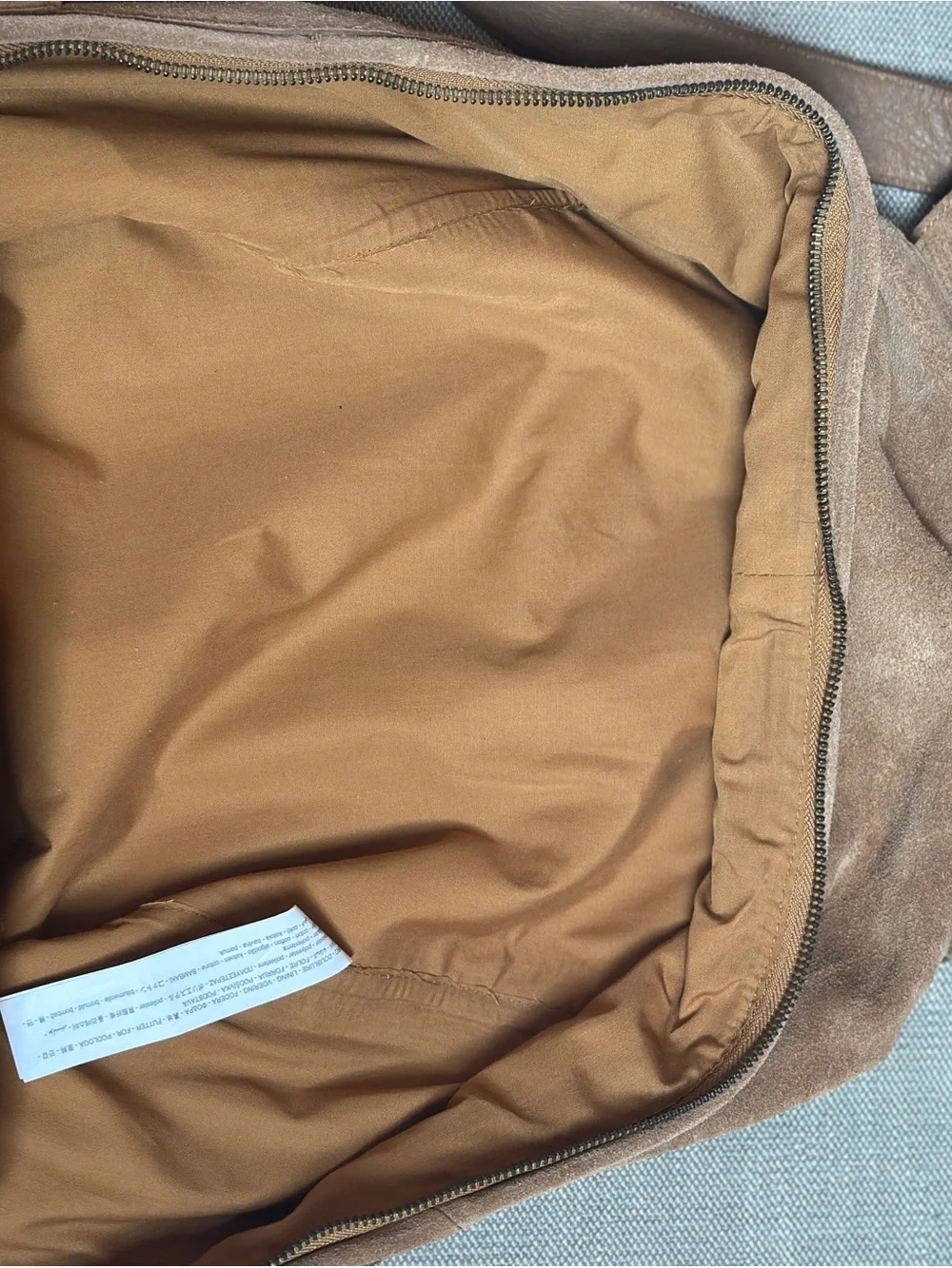 Zara Home SPLIT SUEDE LEATHER BACKPACK